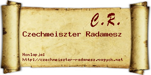Czechmeiszter Radamesz névjegykártya